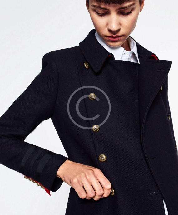 Navy Button-Up Jacket - Image 2