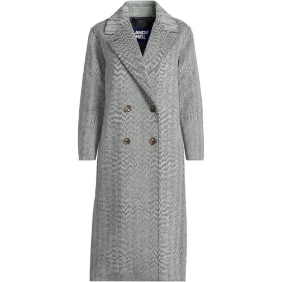 Lands' End Women's Insulated Double Breasted Wool Coat - Image 2