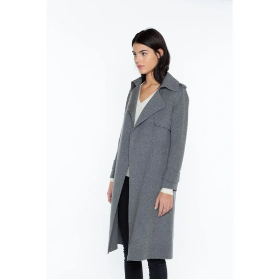 JENNIE LIU Women's Cashmere Wool Double-faced Overcoat - Image 2