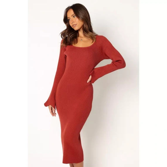 Petal and Pup Womens Skylee Longsleeve Midi Dress