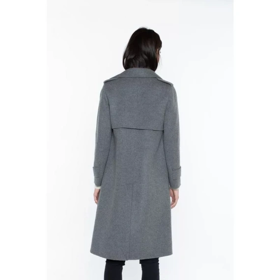 JENNIE LIU Women's Cashmere Wool Double-faced Overcoat - Image 3